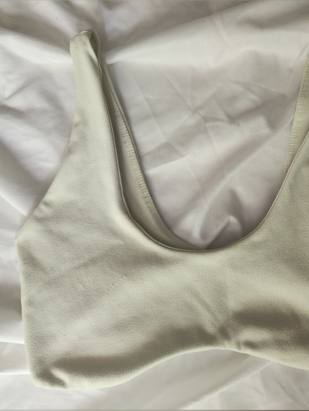 Joah Brown Light Lime Scoop Sports Bra